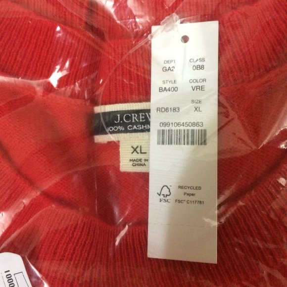 J. Crew Cashmere Classic-fit Crewneck Sweater XL - Picture 10 of 10